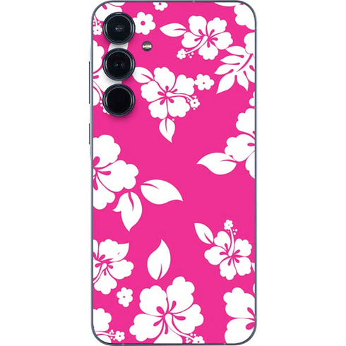 Pink and White Galaxy A55 5G Skin